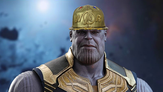 Illustration for article titled Forget the Gauntlet, Thanos Looks Far More Intimidating in This $100 Avengers: Infinity War Hat